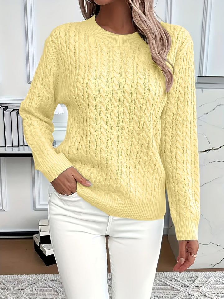 Bernila | Women's Cable Knit Sweater