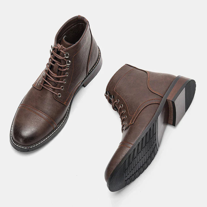 Keith | Classic Cap-Toe Derby Orthopedic Boots